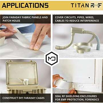 Mission Darkness TitanRF Faraday Tape for Superior Shielding