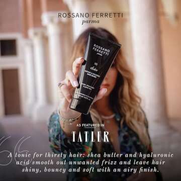 Rossano Ferretti Dolce Nourishing Mask, Hydrates Dry, Damaged Hair with Hyaluronic Acid | Silky, Soft, Shiny | Paraben Free, Luxury, Vegan | 6.8 Fl Oz
