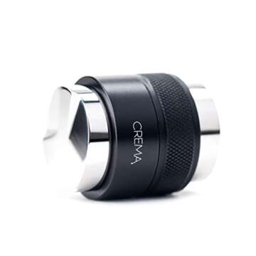 CREMA Coffee Products - 39.25mm Coffee Distributor/Leveler & Hand Tamper - V2 - Double Sided, Adjust...