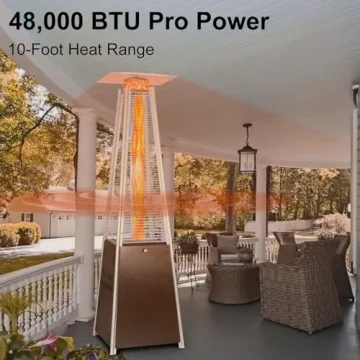Hykolity Propane Patio Heater - 48,000 BTU Outdoor Comfort
