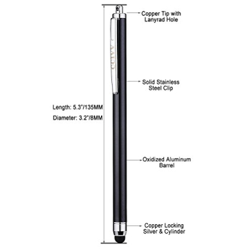 Premium Stylus Pens for iPad iPhone Kindle Fire Touch Screens