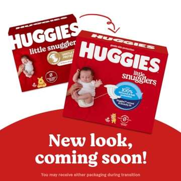 Huggies Size 1 Diapers, Little Snugglers Newborn Diapers, Size 1 (8-14 lbs), 84 Count