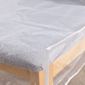 BELOTREE Plastic Chair Covers for Dining Room: Waterproof PVC Clear Seat Chair Protector Cover