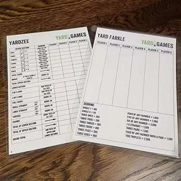 Giant 3.5" Wooden Yard Dice for Family Game Nights