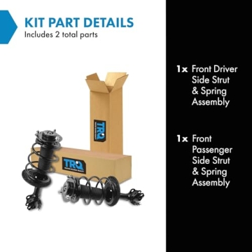 TRQ Front Strut & Coil Spring Assembly Set - 2012-2017 Toyota Camry - Easy Installation