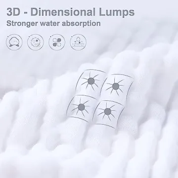 SWEET DOLPHIN Muslin Washcloths - Soft, Absorbent & Versatile