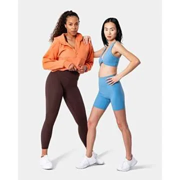 Kamo Fitness Serenity 25" No Front Seam 7/8 Leggings High Waisted Yoga Pants for Women, Soft Workout Pants Compression Leggings with Tummy Control (Java Brown, S)