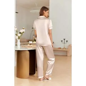 Ekouaer Satin Pajama Set for Women - Comfort Meets Style
