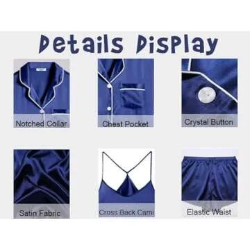 Ekouaer Satin Pajama Set for Women - Comfort Meets Style