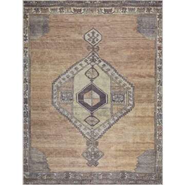 Medinah Machine Washable 2'7" x 12' Runner Rug, Kitchen Hallway Runner - Waterproof - Pet & Child Friendly - Stain & Water Resistant - Vintage Distressed - Oriental Persian Medallion - Brown