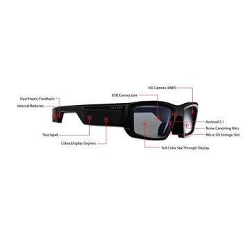 Vuzix Blade Smart Glasses with Streaming and Alexa