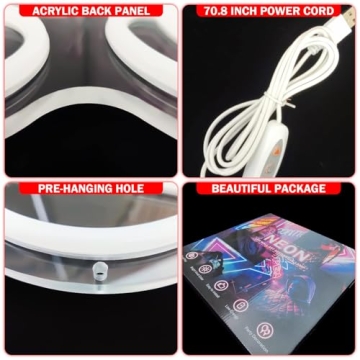 JianJung Sneaker Neon Sign Sports Shoe Neon Signs for Wall Dimmable LED Signs Neon Lights for Bedroom Man Cave Home Neon Wall Sign Shoe Light up Signs Decor