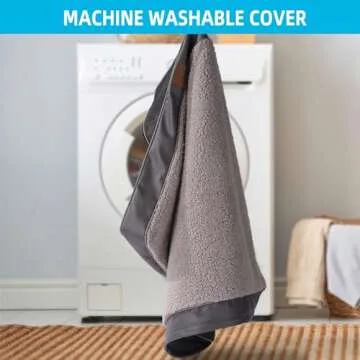 Luxury Orthopedic Dog Bed for Large Dogs with Washable Cover