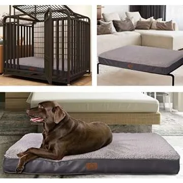 Luxury Orthopedic Dog Bed for Large Dogs with Washable Cover