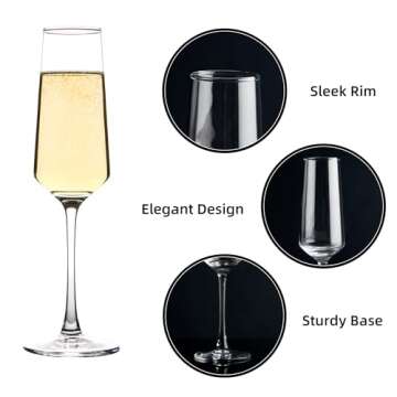 Elegant Champagne Flutes Set of 12 for All Occasions