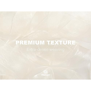 Vitalizart Sheer Organza Ribbon Set for Gift Wrapping