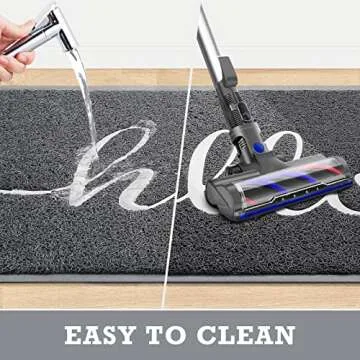 CozyBounty Grey Door Mat Low-Profile Non-Slip Entryway Mat