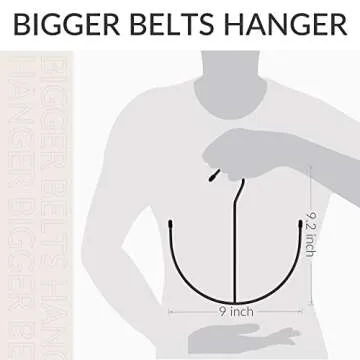 ZEDODIER Belt Hangers, Belt Rack Black Closet Accessories Organizers, Closet Organizer Hook Rack for Belt, Ties, Scarves, Camisoles, Hats, Bras, Shoes