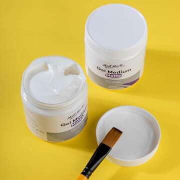 Mont Marte Premium Gel Medium Matte 8.5oz (250ml), Suitable for Acrylic Paints