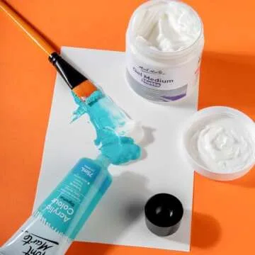 Mont Marte Premium Gel Medium Matte 8.5oz (250ml), Suitable for Acrylic Paints