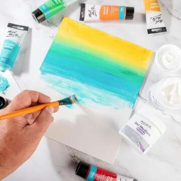 Mont Marte Premium Gel Medium Matte 8.5oz (250ml), Suitable for Acrylic Paints