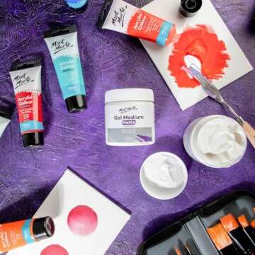 Mont Marte Premium Gel Medium Matte 8.5oz (250ml), Suitable for Acrylic Paints