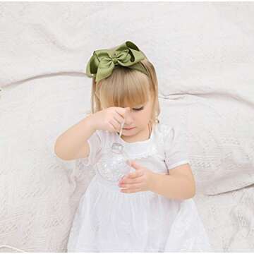 inSowni 12 Pack Big Bow Soft Nylon Headbands for Girls