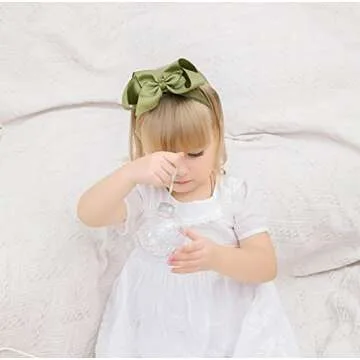 inSowni 12 Pack Big Bow Soft Nylon Headbands for Girls