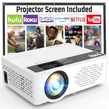 TMY Mini Projector 1080P Full HD Bluetooth Portable Cinema