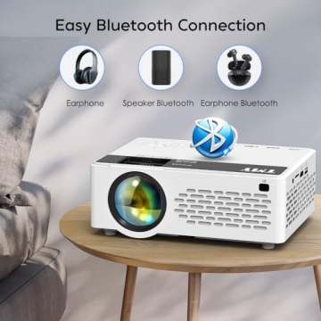 TMY Mini Projector 1080P Full HD Bluetooth Portable Cinema