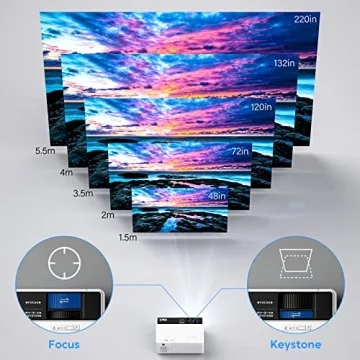 TMY Mini Projector 1080P Full HD Bluetooth Portable Cinema