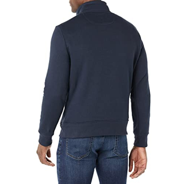 Amazon Essentials Men's Long-Sleeve Quarter-Zip Fleece Sweatshirt, Navy, Large