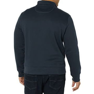 Amazon Essentials Men's Long-Sleeve Quarter-Zip Fleece Sweatshirt, Navy, Large