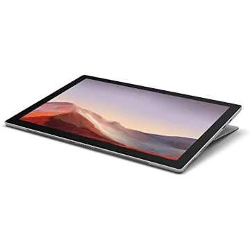 Microsoft New Surface Pro 7 Bundle: 10th Gen Intel Core i5-1035G4, 8GB RAM, 128GB SSD (Latest Model) – Platinum with Black Type Cover and Surface Pen, 12.3" Touchscreen Pixelsense Display