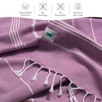 WETCAT Oversized Turkish Beach Towel - Quick Dry & Lightweight