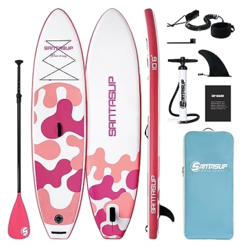 Santasup 10ft Inflatable Paddle Board - Ultimate Water Adventure for All Skill Levels