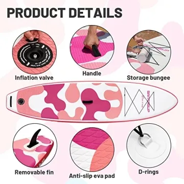 Santasup 10ft Inflatable Paddle Board for Water Sports