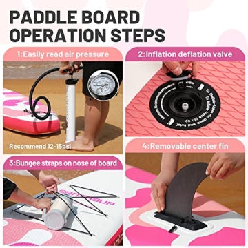 Santasup 10ft Inflatable Paddle Board for Water Sports