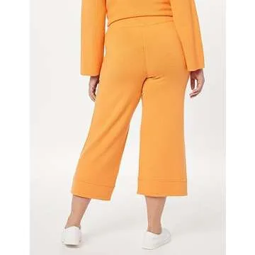 The Drop Women's Bernadette Pull-On Loose-Fit Cropped Sweater Pant
