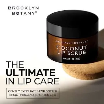 Brooklyn Botany Lip Scrub - Gentle Exfoliator for Hydrated Lips
