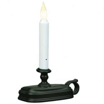 Xodus Innovations FPC1325A Battery Operated 9 inch Window Candle with Tilt to Change Flame Color and Dusk to Dawn Light Sensor Timer, Black/Antique Bronze
