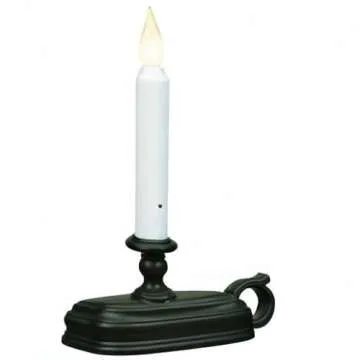 Xodus Innovations FPC1325A Battery Operated 9 inch Window Candle with Tilt to Change Flame Color and Dusk to Dawn Light Sensor Timer, Black/Antique Bronze