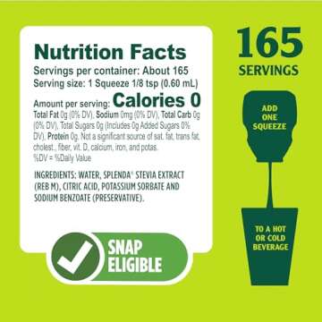 SPLENDA Stevia Liquid Zero Calorie Sweetener Drops, 1.68 Ounce Bottle (Pack of 1)