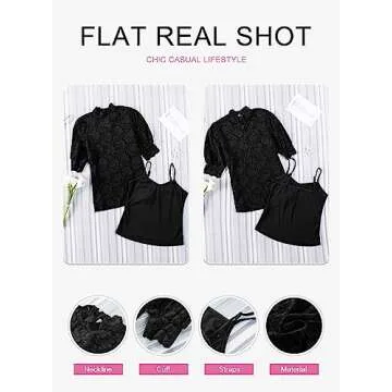 Elegant Dokotoo Summer Lace Blouse for Women