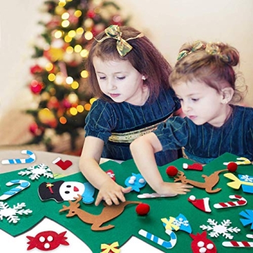 HBlife 3ft Felt Christmas Tree Interactive Kids Decor