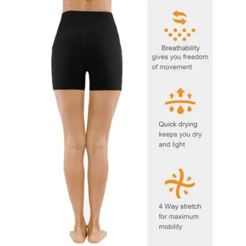High Waist Yoga Shorts for Women with Pockets and Comfort