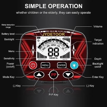 2025 Huntermax Metal Detector with IP68 Waterproof Coil
