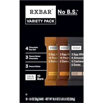 RXBAR Protein Bars Variety Pack for Healthy Snacking