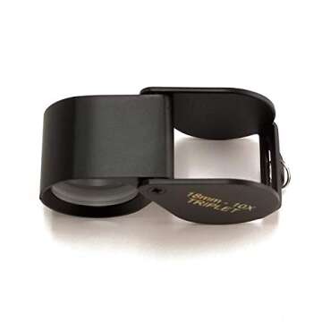 Unknown Loupe 10x Oval Hasting Triplet for Precision Viewing