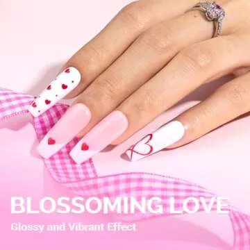 MelodySusie Thick White Gel Nail Polish,15ML Snow White Color Soak Off UV LED White Gel Polish Chris...